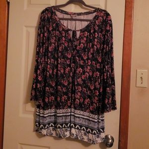 Long sleeve fall blouse